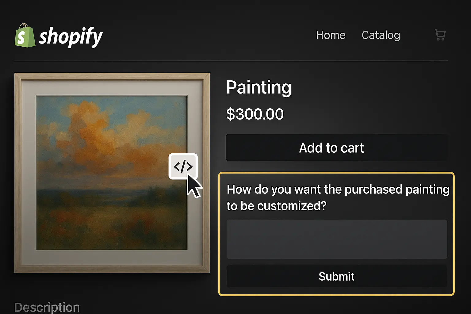 Website embed example